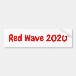 赤い波2020年-共和党の政治スローガン バンパーステッカー