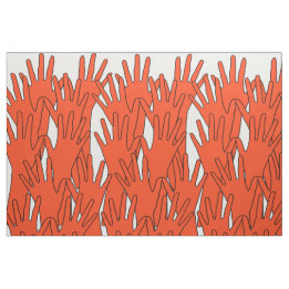 赤い波 ファブリック