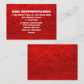 赤い泥 名刺 (正面/裏面)