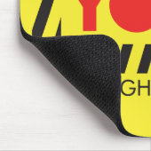 赤い注意を用いるYOLO マウスパッド (コーナー)