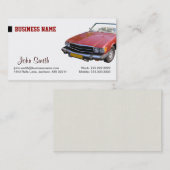 赤い洗車·ディテール用名刺 名刺 (正面/裏面)
