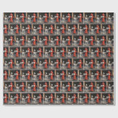 赤い消火栓を販売するダルメーションホテル ラッピングペーパー (フラット)