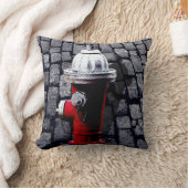 赤い消火栓ニューヨークシティ クッション (ブランケット)