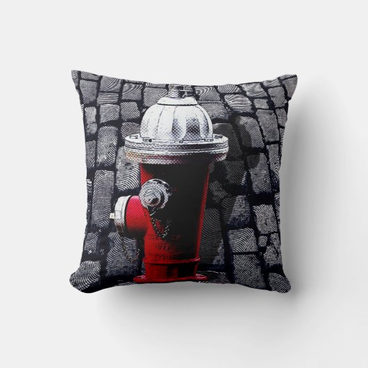 赤い消火栓ニューヨークシティ クッション (正面)