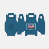 赤い消防士アラーム消防車の誕生日用品 フェイバーボックス (折り畳みなし)