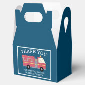 赤い消防士アラーム消防車の誕生日用品 フェイバーボックス (オープン)