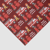 赤い消防車のカスタム誕生日 薄葉紙 (詳細)