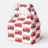 赤い消防車のパターン フェイバーボックス (裏面サイド)