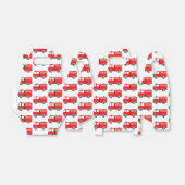 赤い消防車のパターン フェイバーボックス (折り畳みなし)