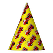 赤い消防車のパーティー帽子 パーティーハット (左)