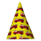 赤い消防車のパーティー帽子 パーティーハット (右)