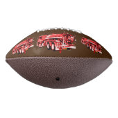 赤い消防車の油絵を描、 アメリカンフットボール (回転270)