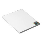 赤い消防車の消防士のアートギフト ノートパッド (アングル)