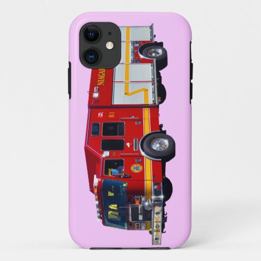 赤い消防車の消防士のトラック装置箱 Case-Mate iPhoneケース (裏面)