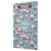 赤い消防車の消防士の子供たちパーソナライズされた クリップボード (左)