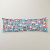 赤い消防車の消防士の子供たちパーソナライズされた ボディピロー (裏面)