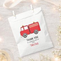 赤い消防車の誕生日パーティーありがとう