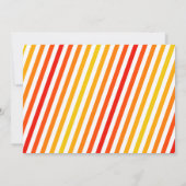 赤い消防車の誕生日パーティーの写真 招待状 (裏面)