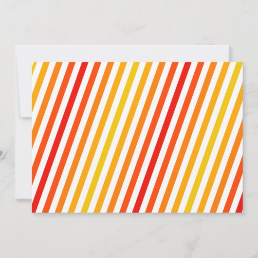 赤い消防車の誕生日パーティーの写真 招待状 (裏面)