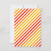 赤い消防車の誕生日パーティーの招待状 招待状 (裏面)