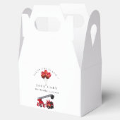 赤い消防車の誕生日パーティー フェイバーボックス (オープン)