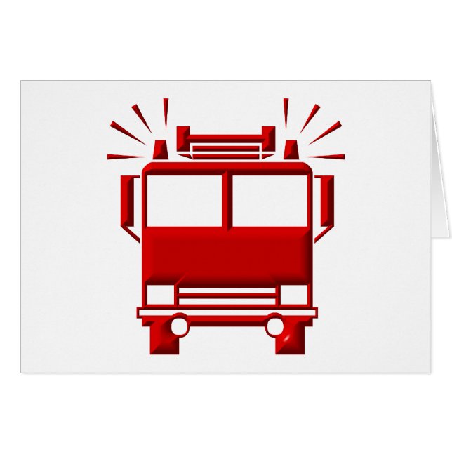 赤い消防車 (正面横)