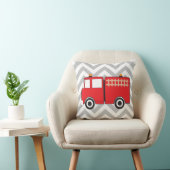 赤い消防車 クッション (椅子)