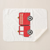 赤い消防車 シェルパブランケット (正面(横))