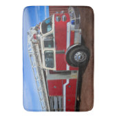 赤い消防車 バスマット (正面縦)