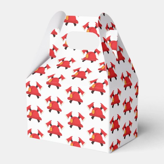 赤い消防車 |ボーイズをテーマにした誕生日 フェイバーボックス (裏面サイド)