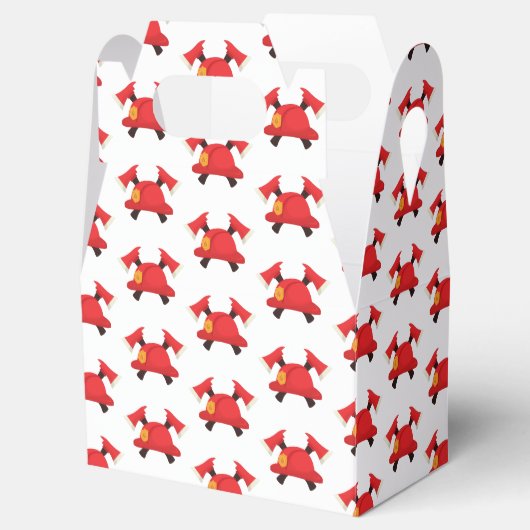 赤い消防車 |ボーイズをテーマにした誕生日 フェイバーボックス (オープン)