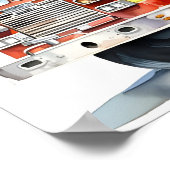 赤い消防車 ポスター (角)