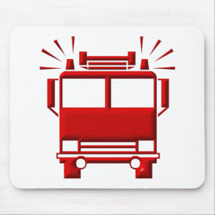 赤い消防車 マウスパッド
