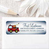 赤い消防車 ラベル (インサイチュ)