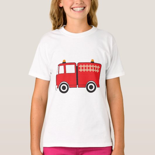 赤い消防車 Tシャツ (正面)