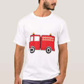 赤い消防車 Tシャツ (正面)