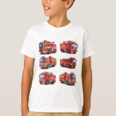 赤い消防車 Tシャツ (正面)