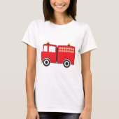 赤い消防車 Tシャツ (正面)