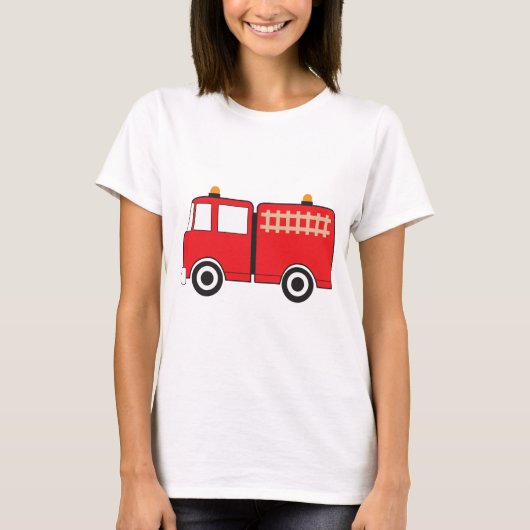 赤い消防車 Tシャツ (正面)