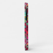 赤い液体虹の点の抽象芸術パターン Case-Mate iPhoneケース (裏面/左)