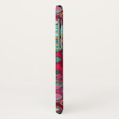 赤い液体虹の点の抽象芸術パターン Case-Mate iPhoneケース (裏面/左)