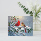 赤い深紅色とホリーが雪の中 (スタンド正面)