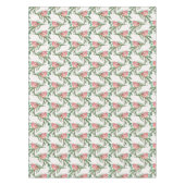 赤い深紅色オングリーン枝クリスマス テーブルクロス (正面)