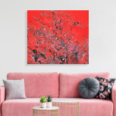 赤い混乱 キャンバスプリント (インサイチュ (リビング))