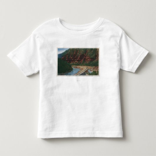 赤い渓谷、コロラド州 トドラーTシャツ (正面)