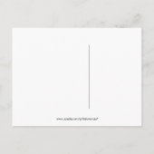 赤い渦巻きと蝶が日付を保存 案内ポストカード (裏面)