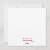 赤い渦巻きに優雅な金の星 シーズンカード (裏面)