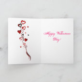 赤い渦巻きハート シーズンカード (内部)