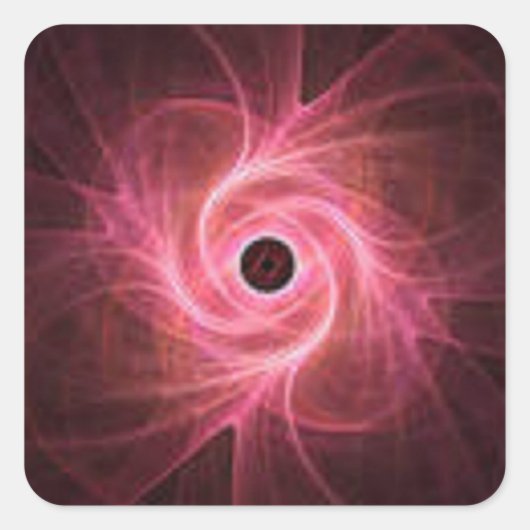 赤い渦巻き スクエアシール (正面)