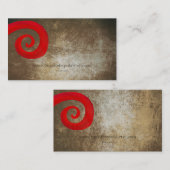 赤い渦巻き 名刺 (正面/裏面)